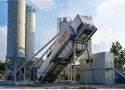 1 off New HYDROMIX / SBM model EUROMIX® 3300 SPACE SM 84L Container-Mobile Wet Batching Plant (2023)